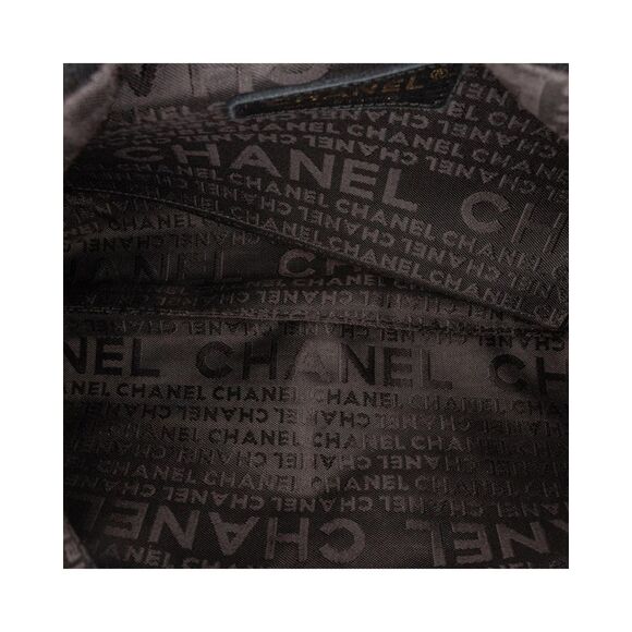 Pre Loved Chanel Quilted Lambskin Leather Shoulder Bag Women Black - Picture 4 of 8